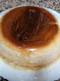 Una foto de Flan de queso al microondas