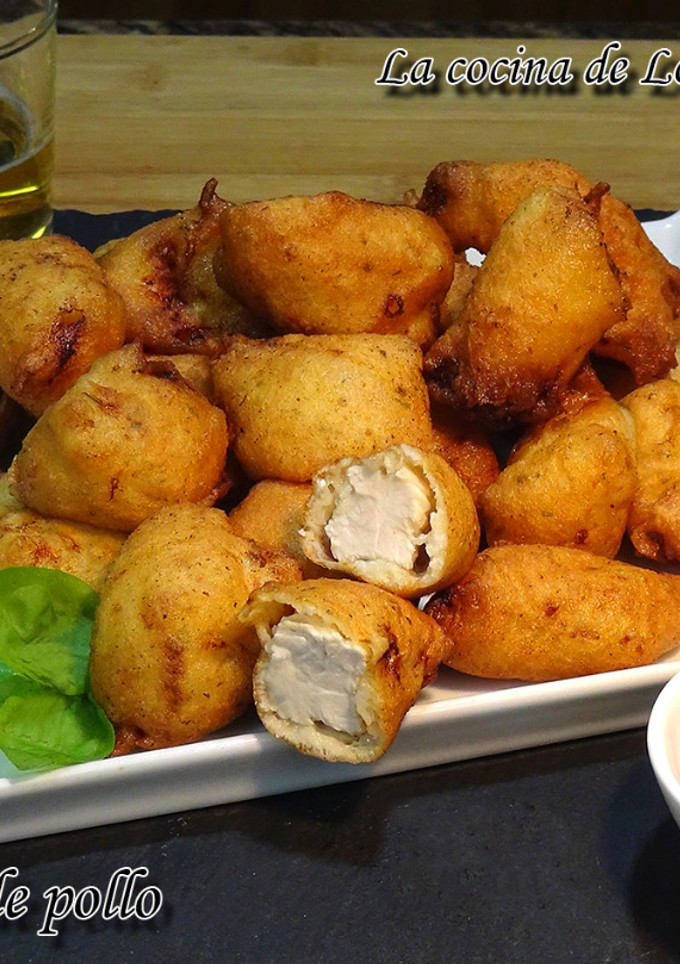 Una foto de Buñuelos de pollo, súper fáciles y riquísimos
