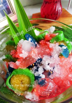 Foto resep Es Pisang Hijau Khas Makassar