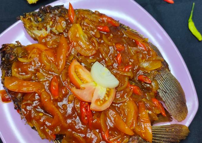 Resep 110 Gurami Asam Manis Ala Resto Oleh Mai Tv Cookpad