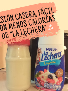 Una foto de "Lechera" versión casera, muy fácil y con menos calorías 😊