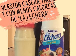 Una foto de "Lechera" versión casera, muy fácil y con menos calorías 😊