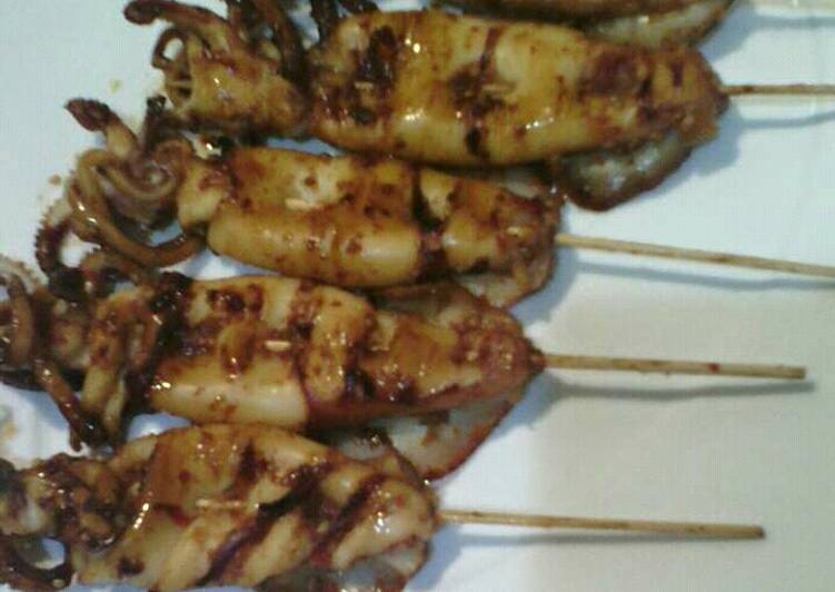 Cumi - cumi bakar bumbu ketumbar