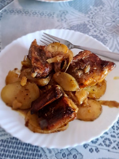 Una foto de Costillas a la miel y mostaza al horno