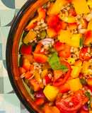 Insalata di orzo alle verdure