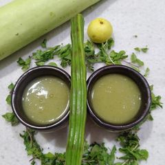 Lauki and drumsticks soup A picture of Lauki and drumsticks soup.