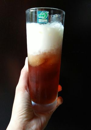 Hình của món Hồng trà milk foam.