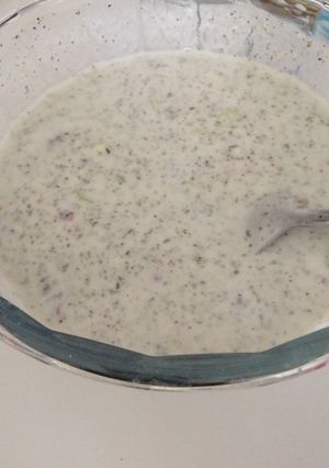 عکسی از دستور آب دوغ خیار مشتی