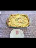 Quiche de frango com alho poró