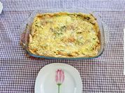 Uma foto de quiche vegan