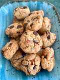144 • Biscotti con farina di riso, cioccolato e profumo d’arancia (no glutine, no uova né latticini)