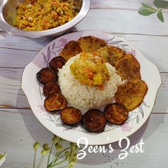 A picture of Masoor Daal Bhorta - Bengali style.