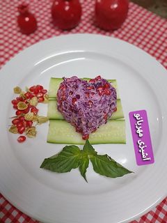 عکسی از دستور سالاد کلم بنفش و انار