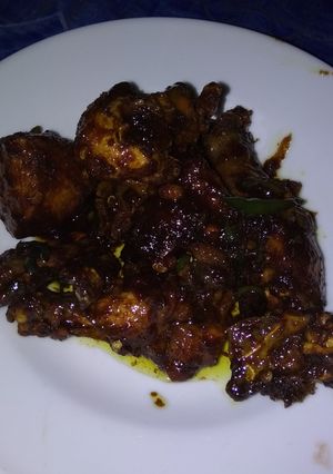 Foto resep Ayam kecap pedass #hitammanis😁😁