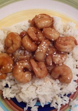 A picture of Honey Garlic Shrimp.