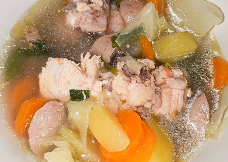 Resep Sup Ayam Bakso Simple 🐔🐔 Anti Gagal