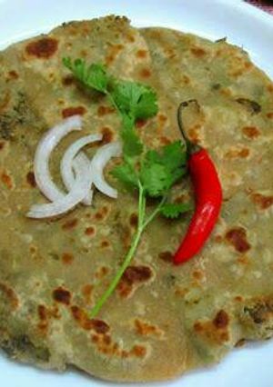 A picture of Moong Daal Ka Prathaa.