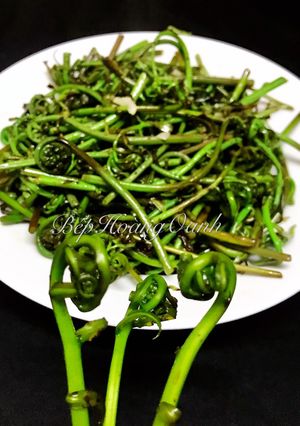 Hình của món Rau Choại (Đọt Choại) Xào Tỏi.