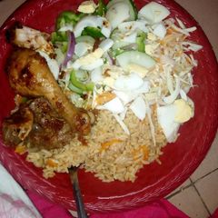 A picture of Jollof Rice.