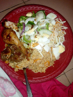 A picture of Jollof Rice.