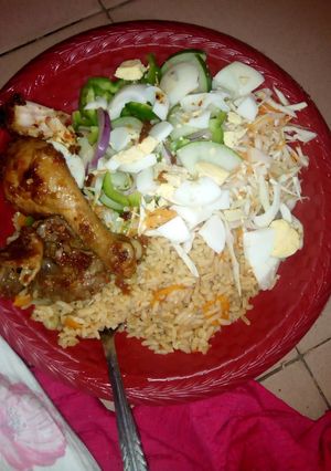 A picture of Jollof Rice.