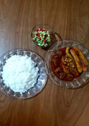 عکسی از دستور خورشت کدو سبز😋
