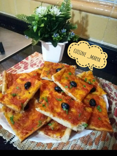 صورة لوصفة بيتزا كاري🍕🍕