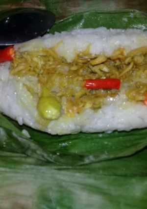 Foto resep Nasi bakar teri medan