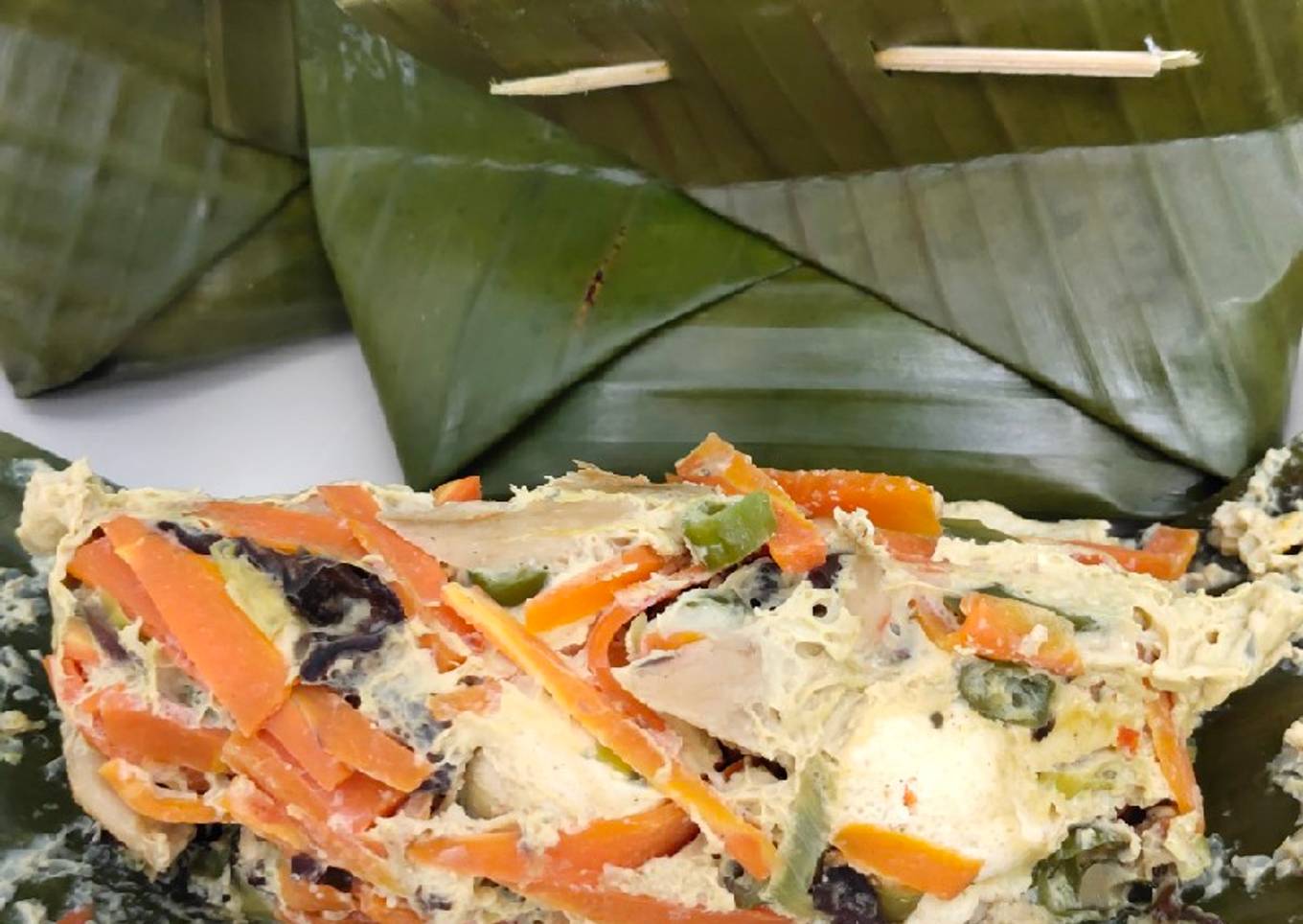 Botok Sayur Tahu Jamur