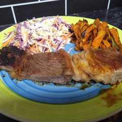 Asado americano a la barbacoa con boniato al horno y coleslaw-レシピのメイン写真
