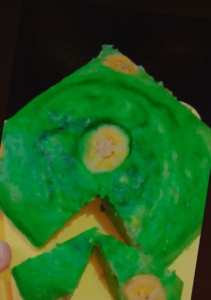 Foto resep Bolu Kukus Pisang pandan tanpa mixer anti gagal ala anak kost🌼