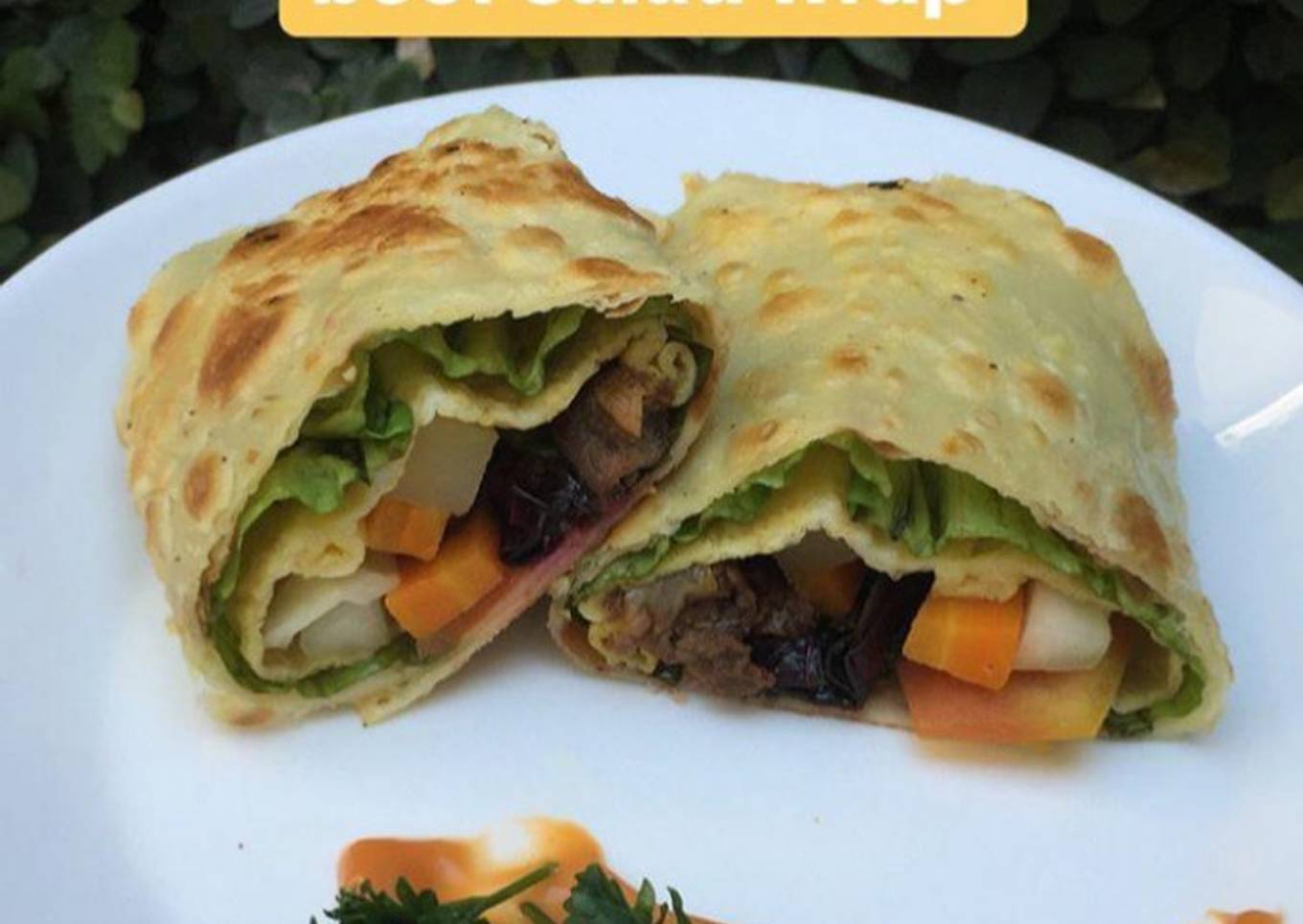 Beef Salad Wrap