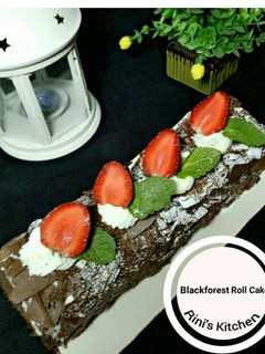 Foto resep Blackforest Roll Cake#KamisManis