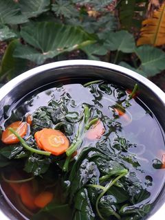 Foto resep Sayur bening bayam wortel