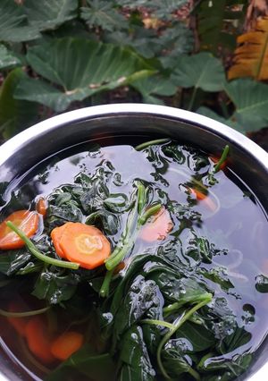 Foto resep Sayur bening bayam wortel