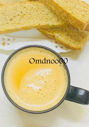 صورة لوصفة شاي بالحليب ☕️🥨🥖