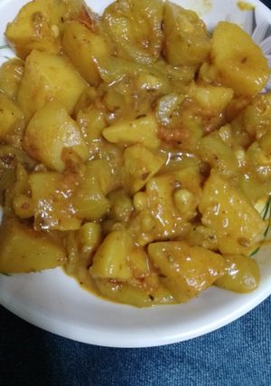 A picture of Parwal aloo ki sabzi.