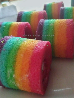 Foto resep Rainbow Mini Roll Cake