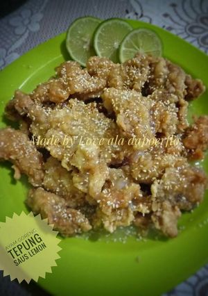 Foto resep Ayam Goreng Tepung Saos Lemon