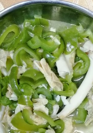 青椒炒菇菇 的食譜成品照片