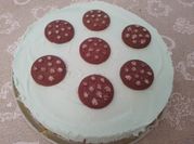 Una foto di cheesecake menta