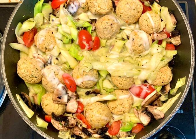 Falafels aux spaghettis de courgettes 🧆🥒