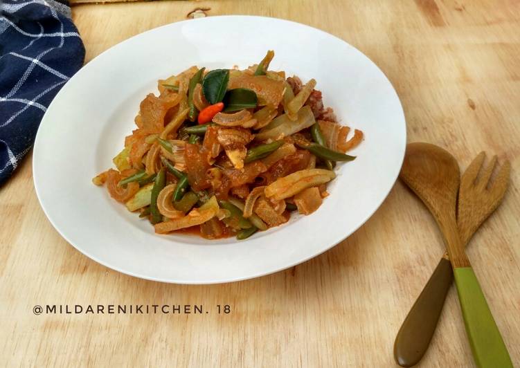 Resep Oseng kikil, Buncis labu siam Lezat
