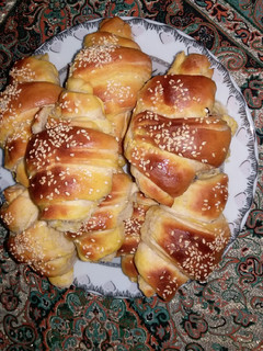 عکسی از دستور کروسان شکلاتی