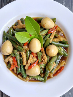 Foto resep Tumis tempe, kacang panjang telur puyuh