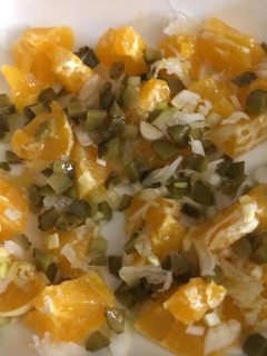 Una foto de Ensalada de naranja con bacalao