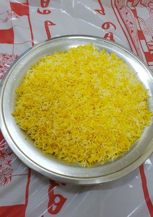 صورة لوصفة رز بالكركم