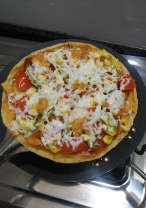 ઘઉં ના લોટ ના પિઝા (Wheat flour pizza recipe in gujarati) રેસીપી મુખ્ય ફોટો