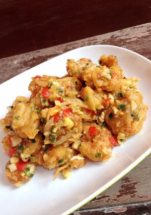 Foto resep Udang tepung telur asin