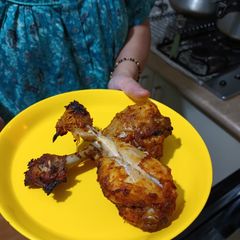 Low fat Tandoori legs chicken A picture of Low fat Tandoori legs chicken.